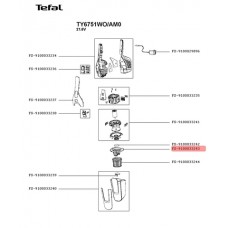 Фильтр в пылесборник для пылесоса Tefal (Тефаль) FS-9100033243 Фильтр в пылесборник для пылесоса Tefal (Тефаль) FS-9100033243