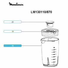 Чаша для блендера Moulinex (Мулинекс) MS-650694