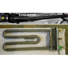 Тэн для стиральной машины Indesit (Индезит)/Ariston (Аристон) 087188, 1800W немного изогнут, 170mm с отв.ПРОМО