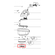 Тэн (нагреватель) для парогенератора Tefal (Тефаль) - CS-00115345 Тэн (нагреватель) для парогенератора Tefal (Тефаль) - CS-00115345