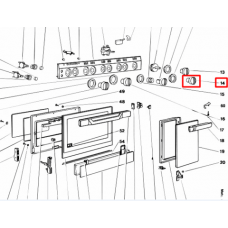 Ручка для плиты Indesit/Ariston (Аристон) - 033412 Ручка для плиты Indesit/Ariston (Аристон) - 033412