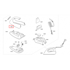 Верхняя (передняя) часть корпуса утюга Bosch (Бош) - 652692 Верхняя (передняя) часть корпуса утюга Bosch (Бош) - 652692