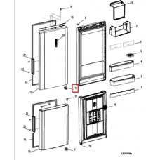 Упор двери для холодильника Indesit (Индезит)/Ariston (Аристон) левый - 372921 Упор двери для холодильника Indesit (Индезит)/Ariston (Аристон) левый - 372921