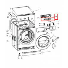 Модуль (плата индикации LED) для стиральной машины Indesit (Индезит) / Ariston (Аристон) - 378701, 301823, 309277 Модуль (плата индикации LED) для стиральной машины Indesit (Индезит) / Ariston (Аристон) - 378701, 301823, 309277