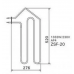 ТЭН HARVIA - тэн харвия 1333W ZSF-20 (ZSF20) L=518x280mm. - нагревательный элемент для печи сауны ТЭН HARVIA - тэн харвия 1333W ZSF-20 (ZSF20) L=518x280mm. - нагревательный элемент для печи сауны