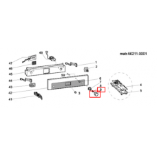 Ручка для плиты Indesit/Ariston (Аристон) - 299167, 482000023421 Ручка для плиты Indesit/Ariston (Аристон) - 299167, 482000023421