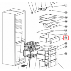 Панель овощного ящика для холодильника Indesit (Индезит)/Ariston (Аристон) 290795 Панель овощного ящика для холодильника Indesit (Индезит)/Ariston (Аристон) 290795
