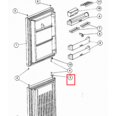 Упор двери для холодильника Indesit (Индезит)/Ariston (Аристон) - 857176, 488000857175 Упор двери для холодильника Indesit (Индезит)/Ariston (Аристон) - 857176, 488000857175