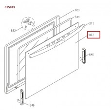 Стекло внешнее двери духовки GORENJE 182024