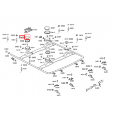 Крышка рассекателя конфорки для газовой плиты Bosch (Бош) - 488656 Крышка рассекателя конфорки для газовой плиты Bosch (Бош) - 488656