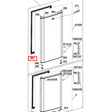 Уплотнитель двери холодильной камеры для холодильника Beko (Беко) - 4546853300, 4546850700 Уплотнитель двери холодильной камеры для холодильника Beko (Беко) - 4546853300, 4546850700