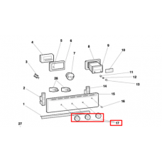 Ручка для Indesit (Индезит) / Ariston (Аристон) - 052545 Ручка для Indesit (Индезит) / Ariston (Аристон) - 052545