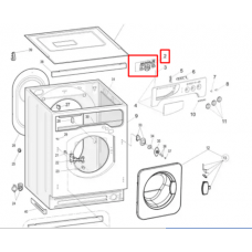Плата управления LED для стиральной машины Indesit (Индезит) - 306714, 488000306714 Плата управления LED для стиральной машины Indesit (Индезит) - 306714, 488000306714
