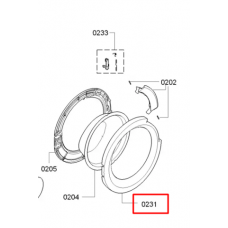 Обрамление люка внешнее для стиральной машины Bosch (Бош) 748152 Обрамление люка внешнее для стиральной машины Bosch (Бош) 748152