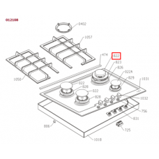 Крышка рассекателя конфорки для газовой плиты Gorenje (Горенье) - 162127 Крышка рассекателя конфорки для газовой плиты Gorenje (Горенье) - 162127