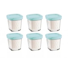 Комплект баночек для йогуртниц Tefal (Тефаль) XF100032, XF100132, SS-193386, SS-1530000652, XF100501, XF100101 Комплект баночек для йогуртниц Tefal (Тефаль) XF100032, XF100132, SS-193386, SS-1530000652, XF100501, XF100101